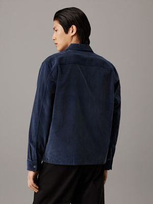 ink boxy corduroy overshirt for men calvin klein