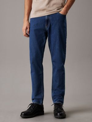 denim medium tapered jeans for men calvin klein