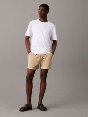 travertine towelling shorts for men calvin klein