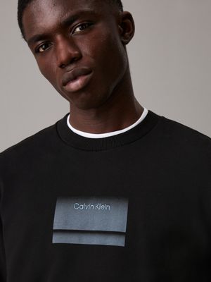 ck black logo sweatshirt for men calvin klein