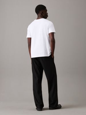 white gradient graphic t-shirt for men calvin klein