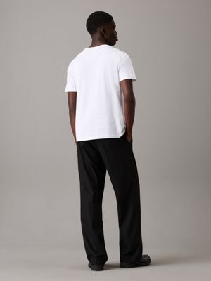 bright white gradient graphic t-shirt for men calvin klein