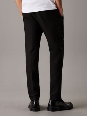 ck black washable ripstop joggers for men calvin klein