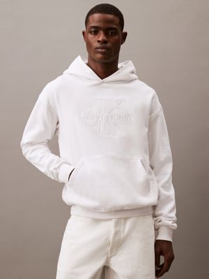 White Men s Sweatshirts Hoodies Calvin Klein