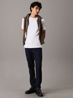 jean tapered denim rinse pour hommes calvin klein