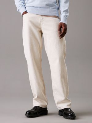 denim light relaxed jeans for men calvin klein