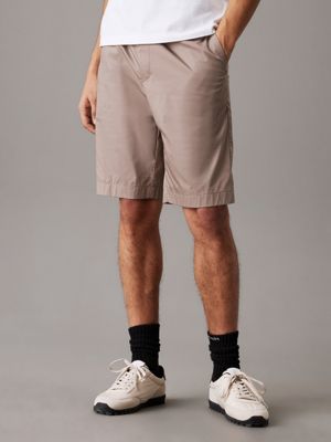 cinder poplin stretch pull up shorts for men calvin klein