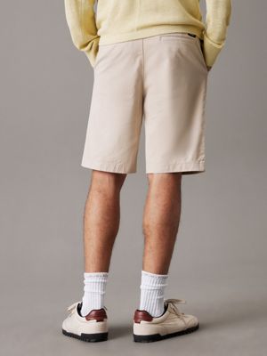 silver lining straight twill chino shorts for men calvin klein