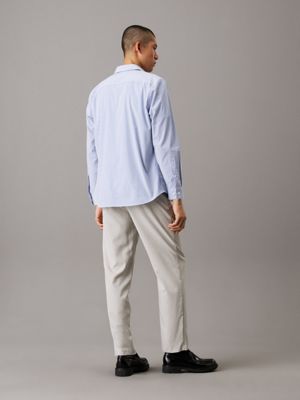 dove relaxed pleated trousers for men calvin klein