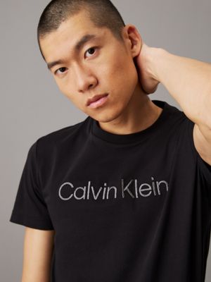 ck black logo t-shirt for men calvin klein