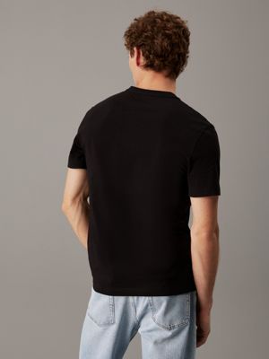 ck black logo t-shirt for men calvin klein