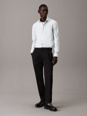 ether slim structured non-iron dress shirt for men calvin klein