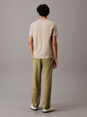 delta green lyocell blend jogger trousers for men calvin klein