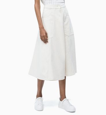 calvin klein denim skirt