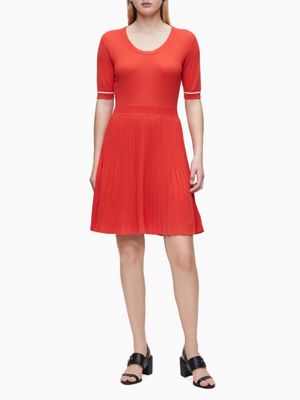 calvin klein solana knit dress