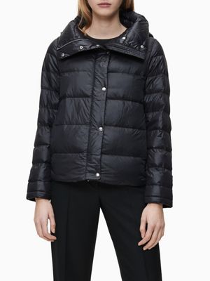 packable hooded puffer jacket