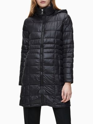 calvin klein hooded puffer jacket