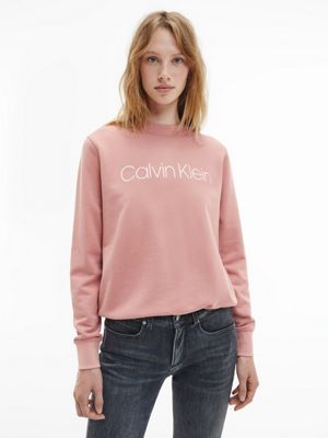 womens pink calvin klein sweatshirt