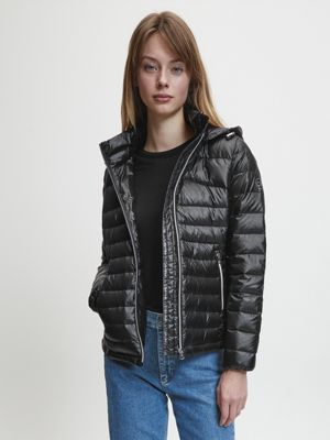 calvin klein women's puffer down jacket