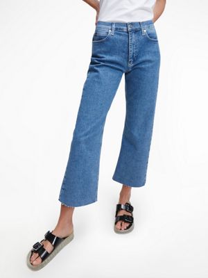 wide leg ankle grazer jeans