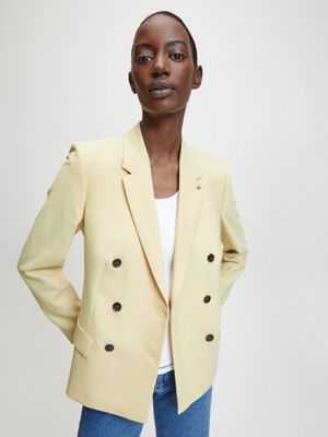 calvin klein double breasted blazer