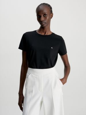 CK BLACK Organic Cotton T-Shirt undefined women Calvin Klein