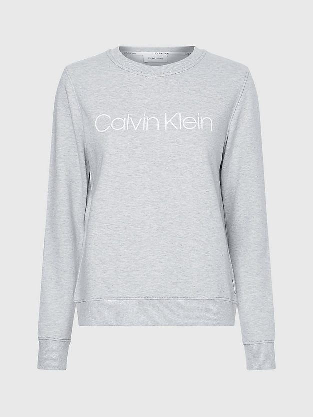 LIGHT GREY HEATHER Logo-Sweatshirt für Damen CALVIN KLEIN
