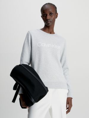 grey logo sweatshirt for women calvin klein