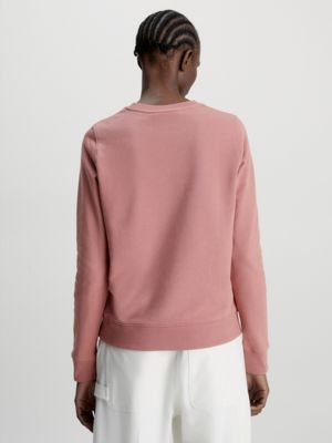 Calvin klein store women's pink sweatshirt