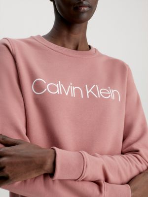 Calvin klein store women's pink sweatshirt