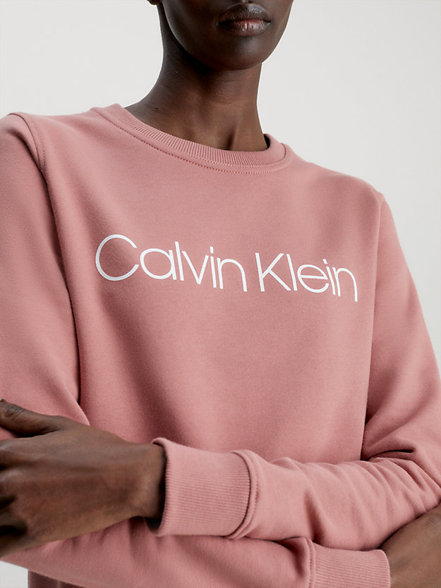 MUTED PINK Logo Sweatshirt for women CALVIN KLEIN