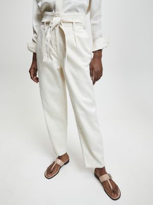  organic cotton paper bag jeans for women calvin klein
