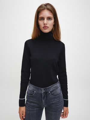 calvin klein womens black jumper