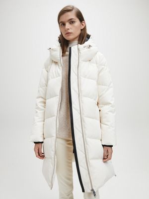 calvin klein hooded down puffer jacket