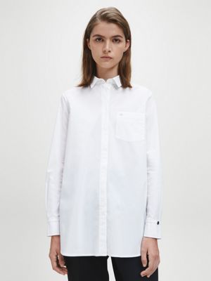 camisa blanca mujer calvin klein