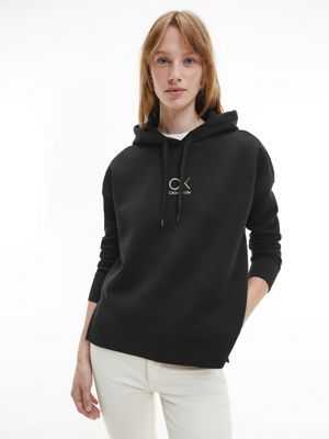 calvin klein logo hoodie women's