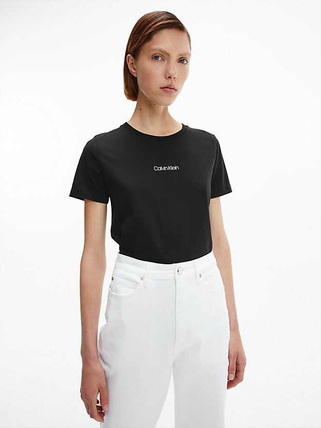 CK BLACK Cotton T-shirt for women CALVIN KLEIN