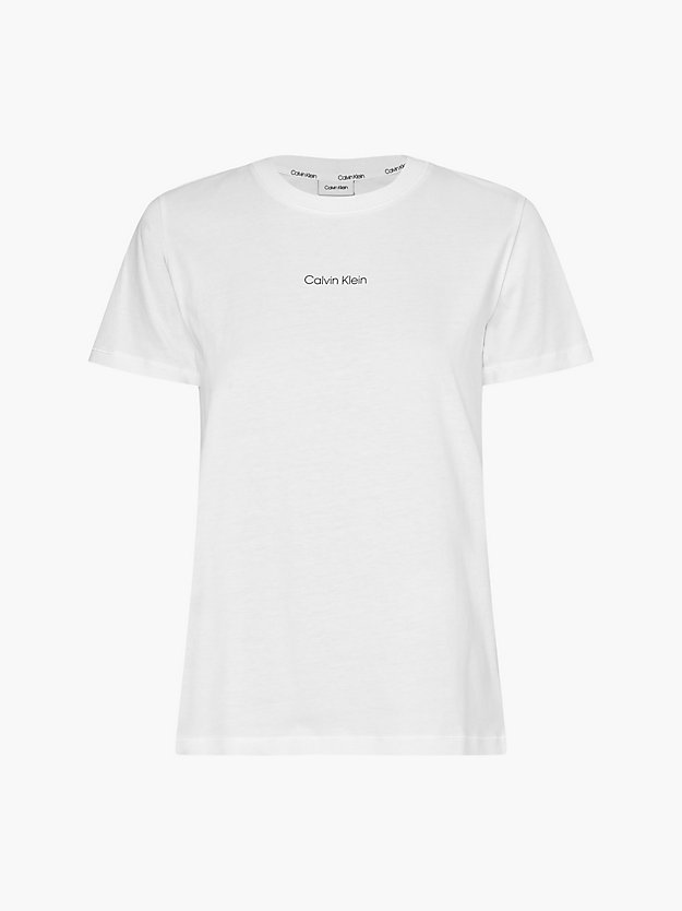 BRIGHT WHITE T-shirt z bawełny dla Kobiety CALVIN KLEIN