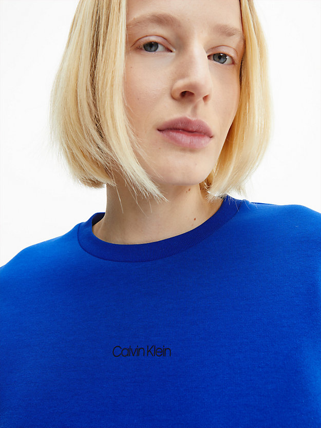 MID AZURE BLUE Logo Sweatshirt for women CALVIN KLEIN