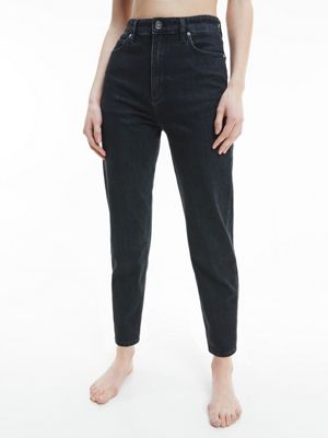 calvin klein black mom jeans