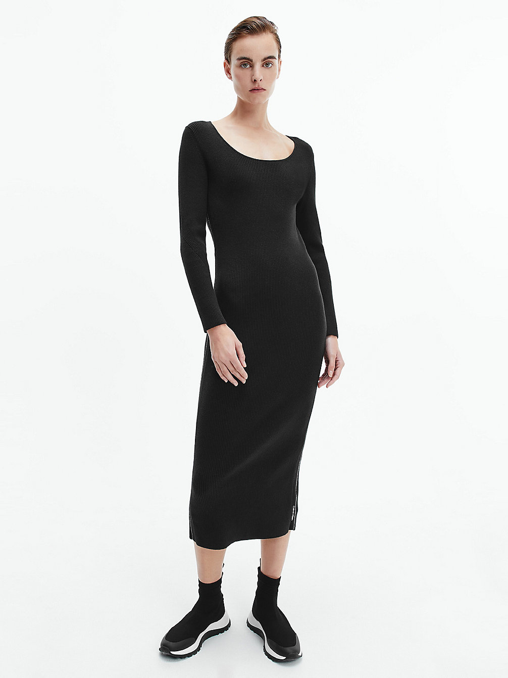 CK BLACK Robe Pull Moulante undefined femmes Calvin Klein