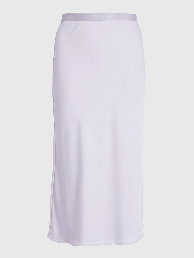 grey wąska spódnica midi z krepy dla kobiety - calvin klein