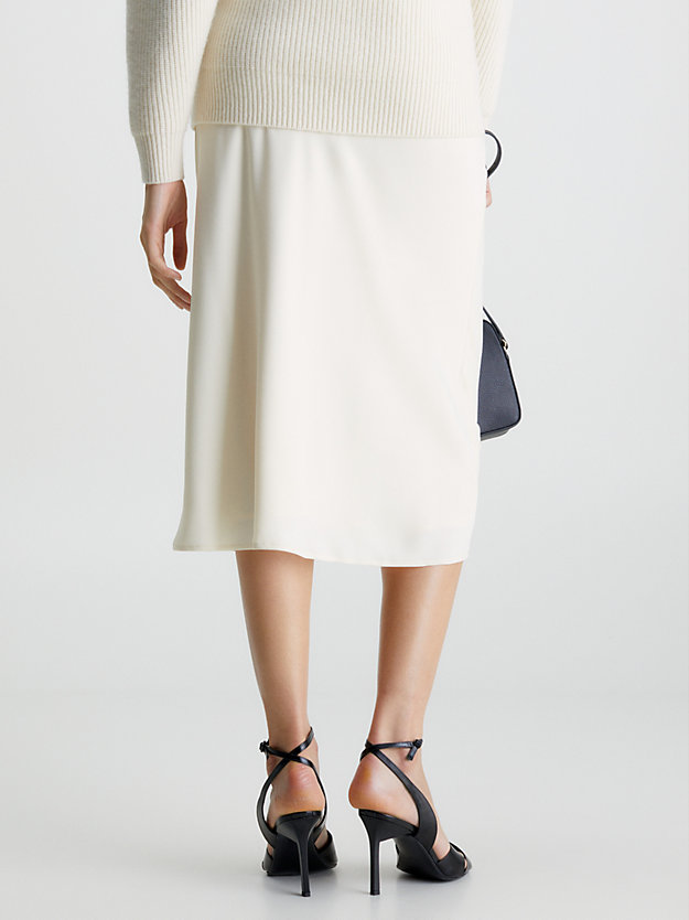 SEEDPEARL Slim Recycled Crepe Midi Skirt for women CALVIN KLEIN
