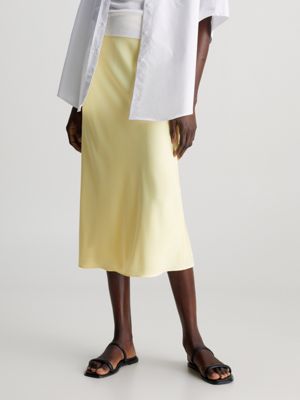 Slim Crepe Midi Skirt Calvin Klein®