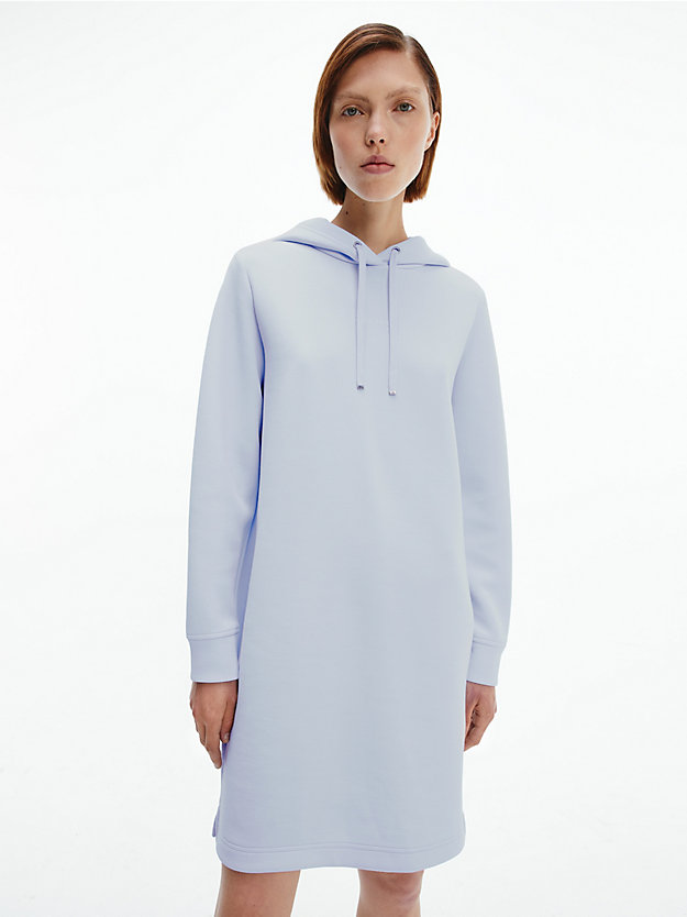 SWEET BLUE Hooded Sweatshirt Dress for women CALVIN KLEIN