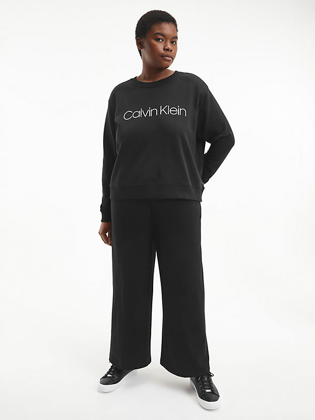CK BLACK Plus Size Logo Sweatshirt for women CALVIN KLEIN
