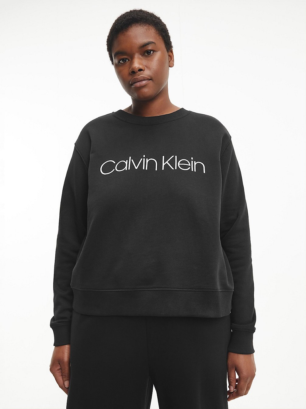CK BLACK Logo-Sweatshirt In Großen Größen undefined Damen Calvin Klein