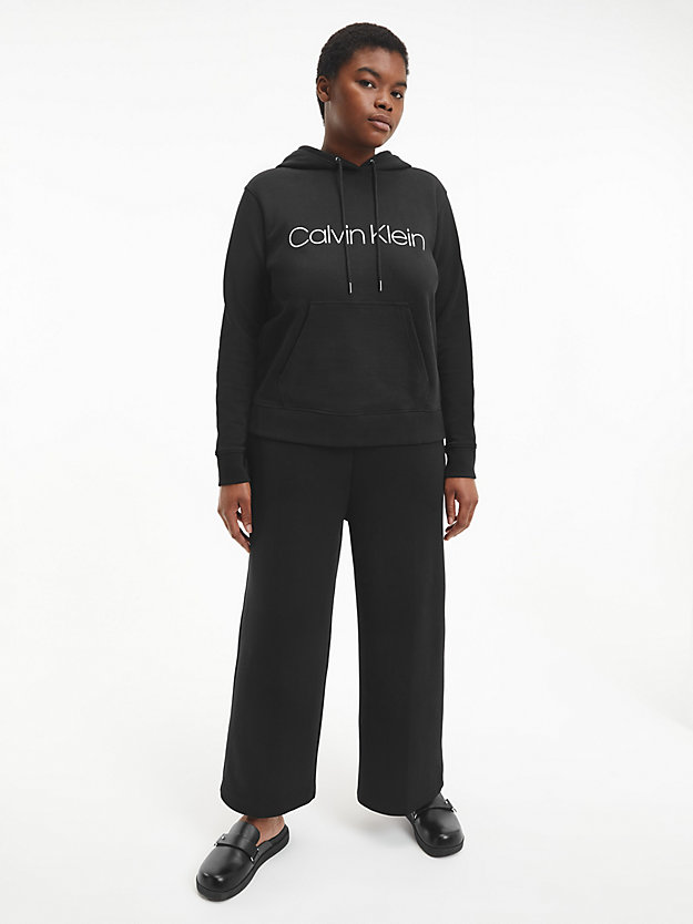 CK BLACK Plus Size Logo Hoodie for women CALVIN KLEIN