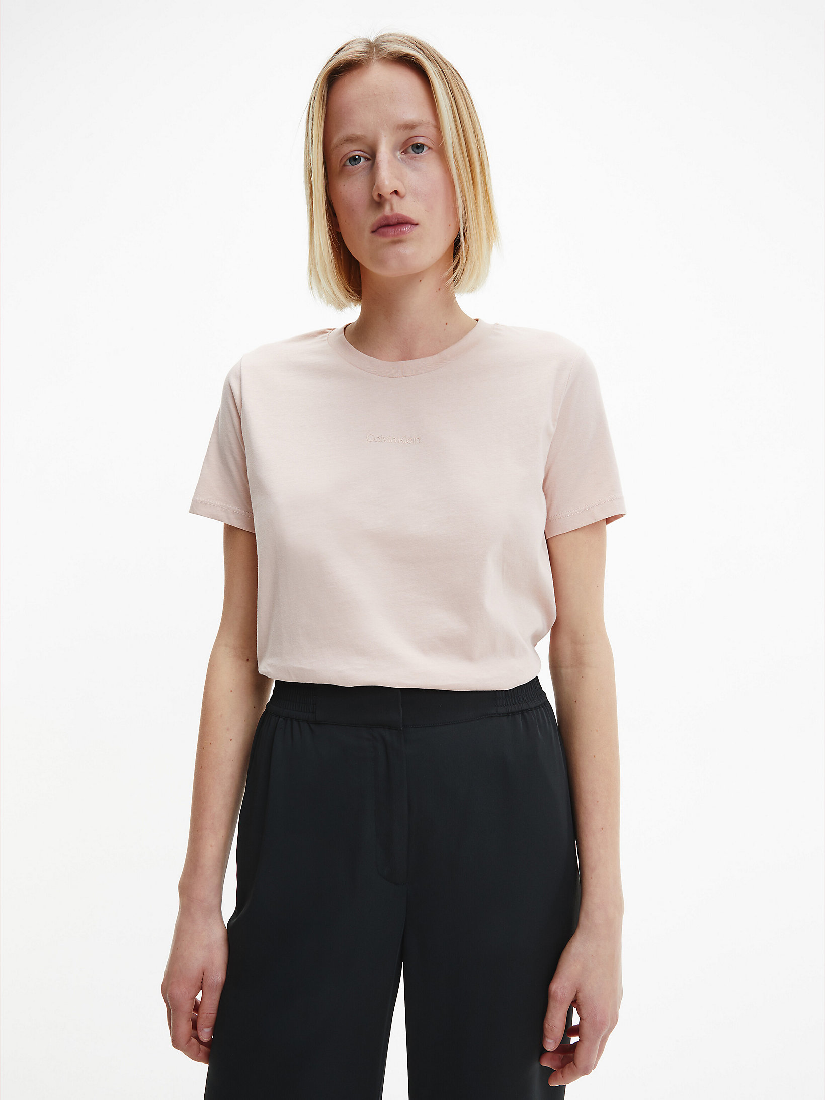 Pink Bloom Organic Cotton T-Shirt undefined women Calvin Klein