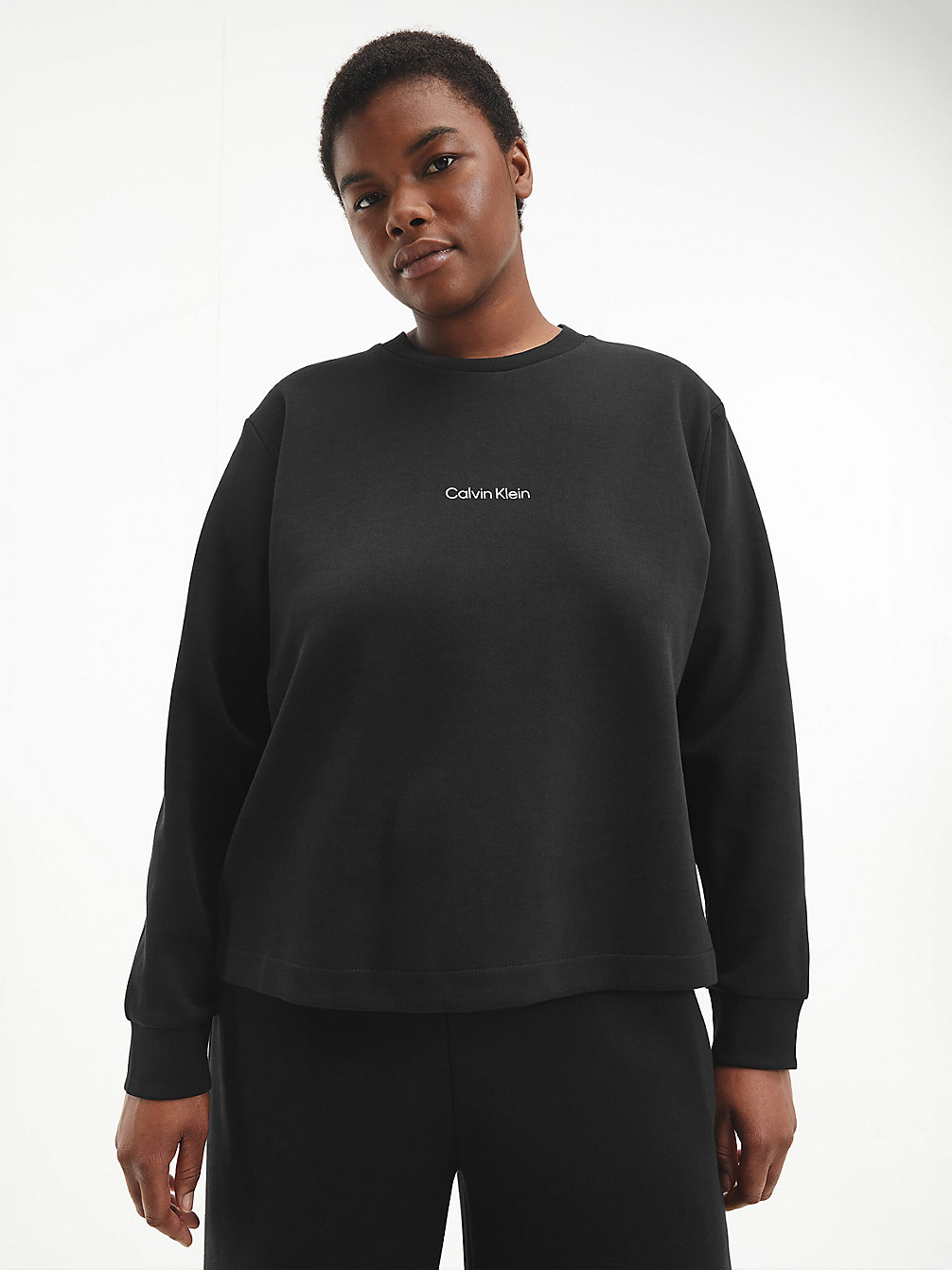 CK BLACK Sweat Grande Taille En Coton Bio undefined femmes Calvin Klein